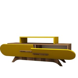 Televizní stolek Rose Walnut Yellow obraz