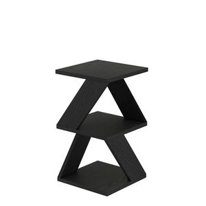 Odkládací stolek Albeni Black Wooden obraz