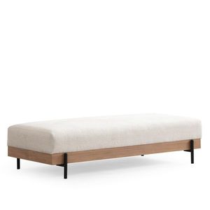 Taburet Eti Oak Pouffe White obraz
