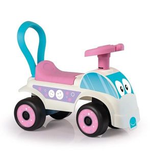 Dolu Odrážedlo auto, bílo-růžová obraz