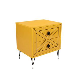 Noční stolek Luna Yellow obraz