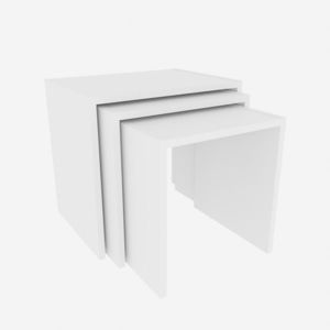 Odkládací stolek SHP White, 3 ks obraz