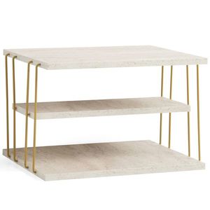 Odkládací stolek Lifon Gold Travertine obraz