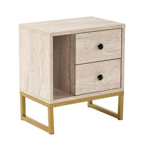Noční stolek Glimmer Travertine obraz