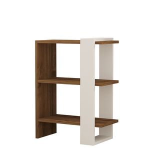 Knihovna Gaye Walnut White obraz