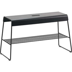 Černý kovový botník s lavicí A-Bench – Zone obraz