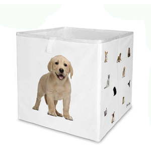 Bílý látkový dětský organizér na hračky 32x32x32 cm The Cutest Ones – Butter Kings obraz