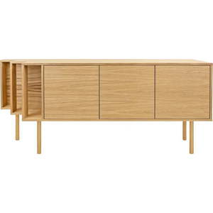 Komoda v dekoru dubu v přírodní barvě 189x65x44 cm Shift – Woodman obraz