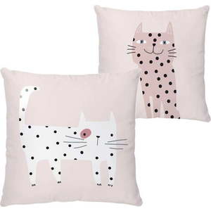 Dětský polštářek z bavlněného saténu 45x45 cm Meow Meow – Butter Kings obraz