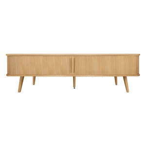 TV stolek v dekoru dubu v přírodní barvě 178x50x40 cm Rove – Woodman obraz