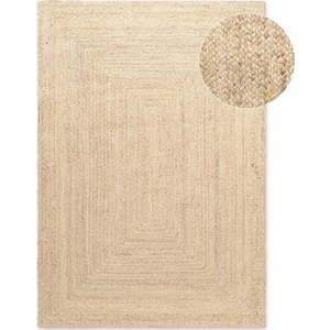 Oboustranný/ručně tkaný jutový koberec ve světle přírodní barvě 80x150 cm Sharmila Natural White – Hanse Home obraz