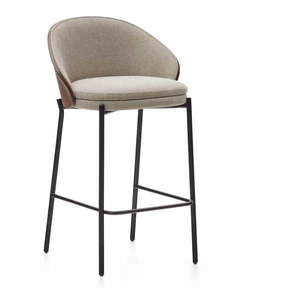 Hnědo-béžová barová židle (výška sedáku 65 cm) Eamy – Kave Home obraz