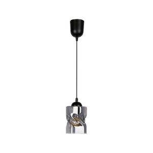 Černé závěsné svítidlo se skleněným stínidlem ø 10 cm Felis – Candellux Lighting obraz