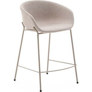 Béžová barová židle (výška sedáku 65 cm) Yvette – Kave Home obraz