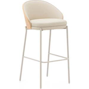 Béžová/v přírodní barvě barová židle (výška sedáku 77 cm) Eamy – Kave Home obraz