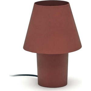 Stolní lampa v terakotové barvě s kovovým stínidlem (výška 30 cm) Canapost – Kave Home obraz