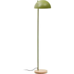 Zelená/v přírodní barvě stojací lampa s kovovým stínidlem (výška 150 cm) Catlar – Kave Home obraz
