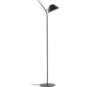 Černá stojací lampa s kovovým stínidlem (výška 152 cm) Aurelia – Kave Home obraz