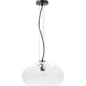 Černé závěsné svítidlo se skleněným stínidlem ø 40 cm Balma – Kave Home obraz