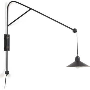 Černé nástěnné svítidlo ø 30 cm Eleazar – Kave Home obraz