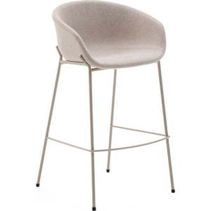 Béžová barová židle (výška sedáku 75 cm) Yvette – Kave Home obraz