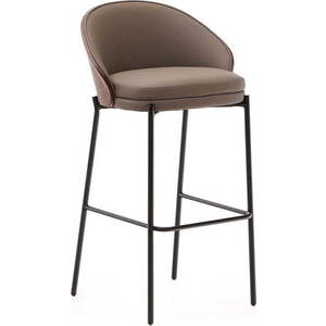 Hnědá barová židle (výška sedáku 77 cm) Eamy – Kave Home obraz