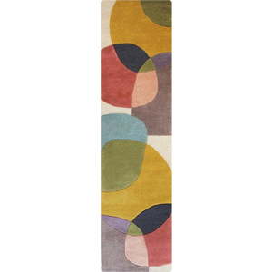 Ručně tkaný vlněný běhoun 60x230 cm Glow Multi – Flair Rugs obraz