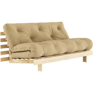 Žlutá rozkládací pohovka 160 cm Roots - Karup Design obraz