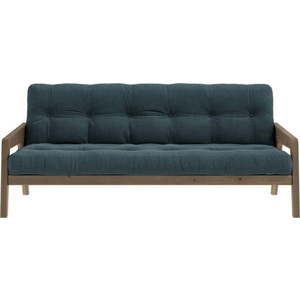Modrá manšestrová rozkládací pohovka 204 cm Grab - Karup Design obraz