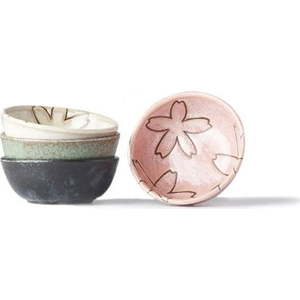 Set 4 mističek na omáčku MIJ Flower, ø 9 cm obraz
