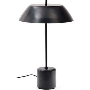Černá mramorová stolní lampa s kovovým stínidlem (výška 58 cm) Sayra – Kave Home obraz