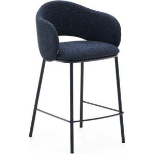 Tmavě modrá barová židle (výška sedáku 65 cm) Maina – Kave Home obraz