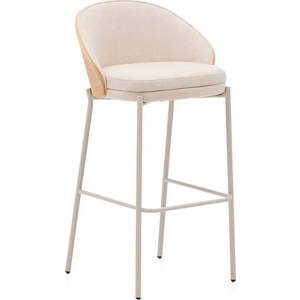 Béžová/ve světle přírodní barvě barová židle (výška sedáku 77 cm) Eamy – Kave Home obraz
