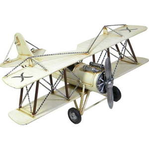 Kovová drobná dekorace Plane – Antic Line obraz