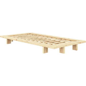 Jednolůžková postel z borovicového dřeva s roštem v přírodní barvě 90x200 cm Japan – Karup Design obraz