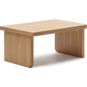 Konferenční stolek v dekoru dubu v přírodní barvě 89x62 cm Oaq – Kave Home obraz