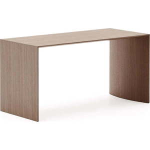 Konferenční stolek v tmavě přírodní barvě v dekoru ořechu 45x90 cm Litto – Kave Home obraz