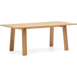 Rozkládací jídelní stůl s přídavnou deskou s deskou v dubovém dekoru 95x200 cm Arlen – Kave Home obraz