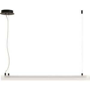 Černobílé LED stropní svítidlo se skleněným stínidlem 13x80 cm Vauxall – Kave Home obraz