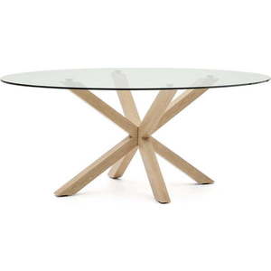 Jídelní stůl se skleněnou deskou 100x200 cm Argo – Kave Home obraz