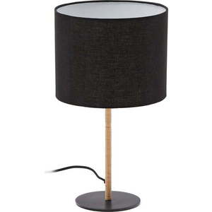 Černá stolní lampa s textilním stínidlem (výška 45 cm) Pina – Kave Home obraz