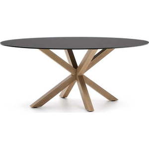 Jídelní stůl se skleněnou deskou 100x200 cm Argo – Kave Home obraz