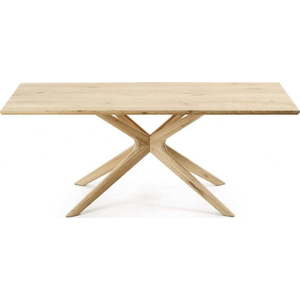 Jídelní stůl s deskou v dubovém dekoru 100x200 cm Armande – Kave Home obraz