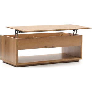 Konferenční stolek v dekoru dubu v přírodní barvě 60x120 cm Alguema – Kave Home obraz