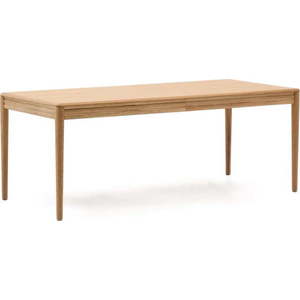 Rozkládací jídelní stůl s přídavnou deskou v dekoru dubu 90x200 cm Lenon – Kave Home obraz