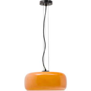 Oranžové LED závěsné svítidlo se skleněným stínidlem ø 38 cm Reig – Kave Home obraz