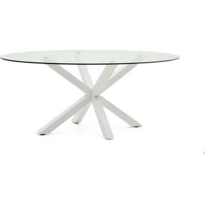 Jídelní stůl se skleněnou deskou 100x200 cm Argo – Kave Home obraz