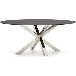 Jídelní stůl se skleněnou deskou 100x200 cm Argo – Kave Home obraz