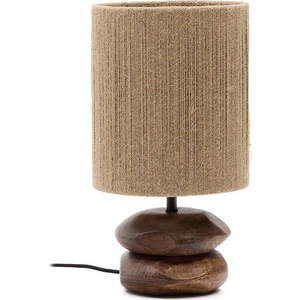 Stolní lampa v tmavě přírodní barvě z masivu akácie (výška 43 cm) Kor – Kave Home obraz