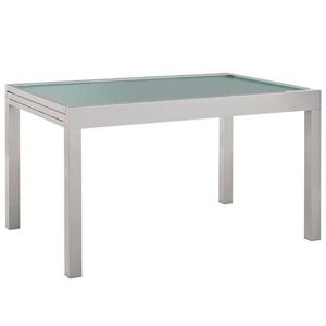 Ambia Garden ZAHRADNÍ STŮL, kov, sklo, 135-270/90/75 cm obraz